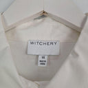 Witchery Elegant Vanilla Scooped Broderie Shirt Size 14 by SwapUp-Online Second Hand Store-Online Thrift Store