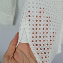 Witchery Elegant Vanilla Scooped Broderie Shirt Size 14 by SwapUp-Online Second Hand Store-Online Thrift Store