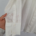 Witchery Elegant Vanilla Scooped Broderie Shirt Size 14 by SwapUp-Online Second Hand Store-Online Thrift Store