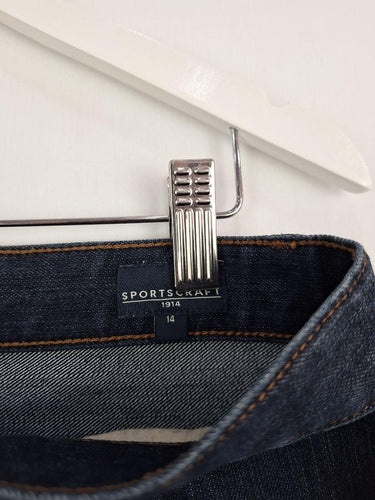 Sportscraft Indigo Boyfriend Straight Leg Denim Jeans Size 14 by SwapUp-Online Second Hand Store-Online Thrift Store
