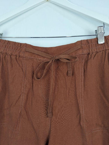 Sportscraft Casual Weekender Linen Blend Pants Size 14 by SwapUp-Online Second Hand Store-Online Thrift Store