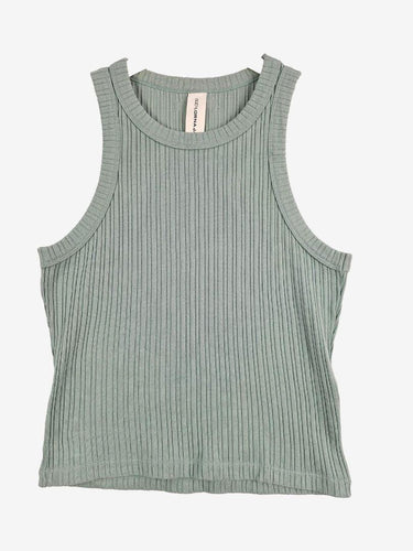 Lorna Jane Light Teal Ribbed Singlet Top Size L by SwapUp-Online Second Hand Store-Online Thrift Store