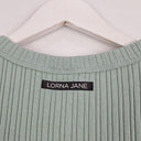 Lorna Jane Light Teal Ribbed Singlet Top Size L by SwapUp-Online Second Hand Store-Online Thrift Store