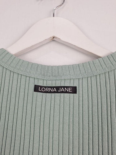 Lorna Jane Light Teal Ribbed Singlet Top Size L by SwapUp-Online Second Hand Store-Online Thrift Store