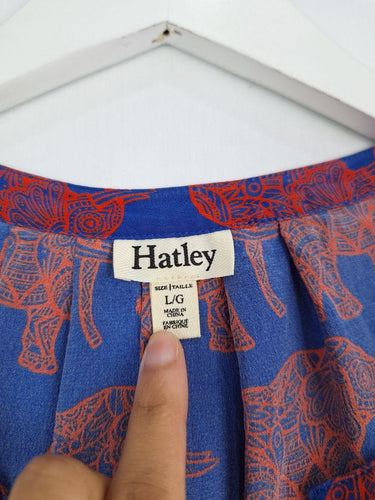 Hatley Elephant Silk High-Low Top Size L by SwapUp-Online Second Hand Store-Online Thrift Store