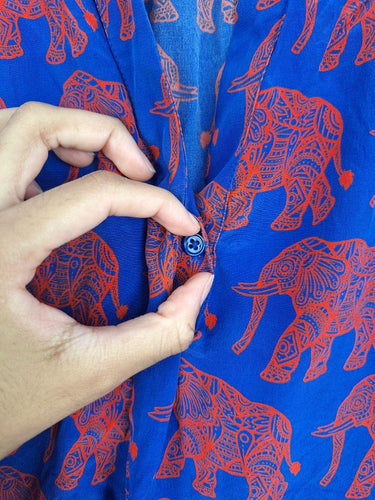 Hatley Elephant Silk High-Low Top Size L by SwapUp-Online Second Hand Store-Online Thrift Store