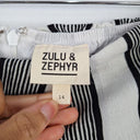 Zulu & Zephyr Stripe Fold Over Mini Skirt Size 14 by SwapUp-Online Second Hand Store-Online Thrift Store