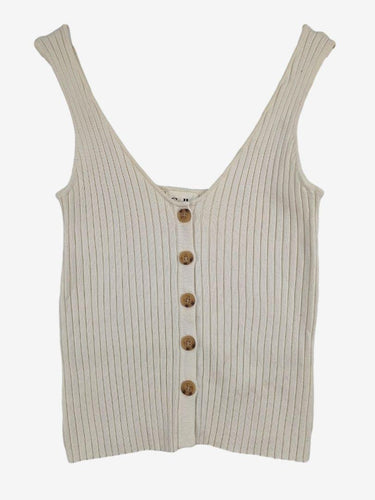 Calli Pearl Ribbed Knit Tank Top Size 10 by SwapUp-Online Second Hand Store-Online Thrift Store