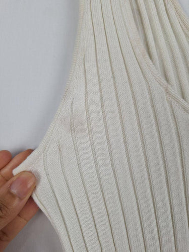Calli Pearl Ribbed Knit Tank Top Size 10 by SwapUp-Online Second Hand Store-Online Thrift Store