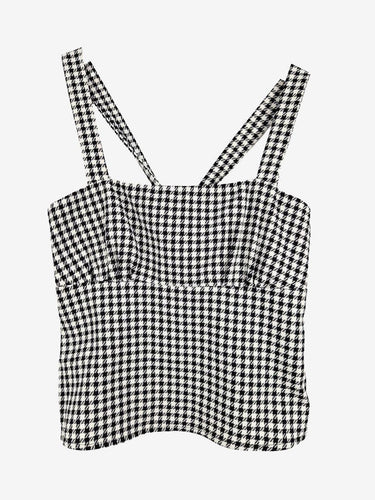 Calli Hounds Tooth Tie Up Top Size 10 by SwapUp-Online Second Hand Store-Online Thrift Store