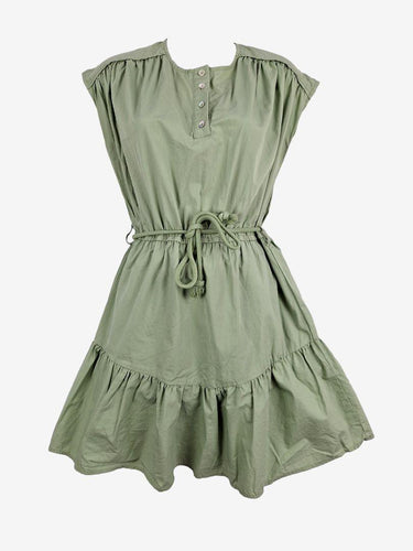 Oxford Sage Green Belted Mini Dress Size 10 by SwapUp-Online Second Hand Store-Online Thrift Store
