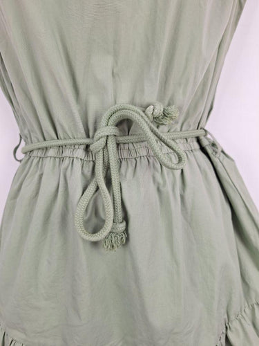 Oxford Sage Green Belted Mini Dress Size 10 by SwapUp-Online Second Hand Store-Online Thrift Store