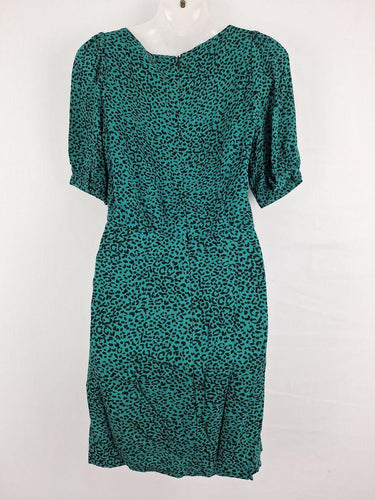 Kookai Forest Green Leopard Wrap Dress Size 8 by SwapUp-Online Second Hand Store-Online Thrift Store