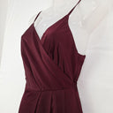 Chancery Maroon Wrap Evening Maxi Dress Size 10 by SwapUp-Online Second Hand Store-Online Thrift Store