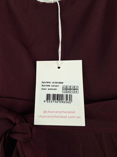 Chancery Maroon Wrap Evening Maxi Dress Size 10 by SwapUp-Online Second Hand Store-Online Thrift Store