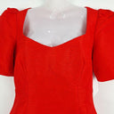 BWLDR Tiger Red Puff Sleeve Mini Dress Size 10 by SwapUp-Online Second Hand Store-Online Thrift Store