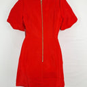 BWLDR Tiger Red Puff Sleeve Mini Dress Size 10 by SwapUp-Online Second Hand Store-Online Thrift Store