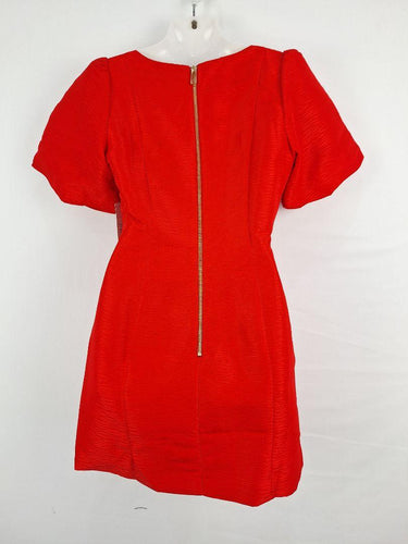 BWLDR Tiger Red Puff Sleeve Mini Dress Size 10 by SwapUp-Online Second Hand Store-Online Thrift Store