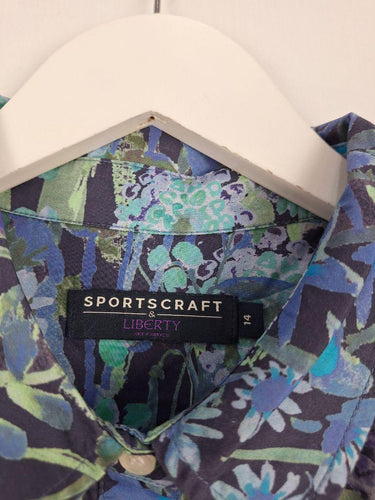 Sportscraft Forest Lake 3/4 Sleeve Shirt Size 14 by SwapUp-Online Second Hand Store-Online Thrift Store