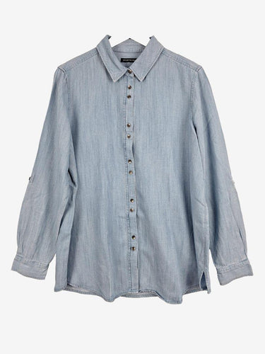 Sportscraft Due Button Chambray Shirt Size 14 by SwapUp-Online Second Hand Store-Online Thrift Store