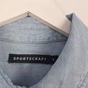 Sportscraft Due Button Chambray Shirt Size 14 by SwapUp-Online Second Hand Store-Online Thrift Store