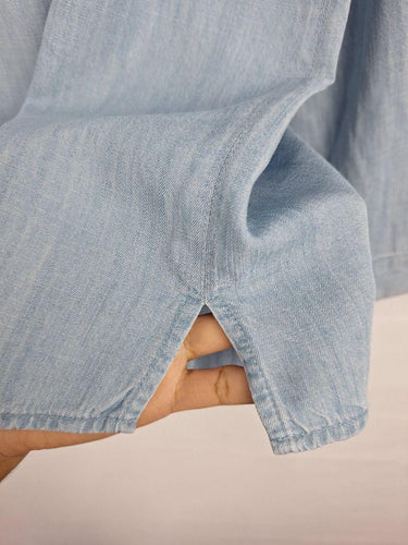 Sportscraft Due Button Chambray Shirt Size 14 by SwapUp-Online Second Hand Store-Online Thrift Store