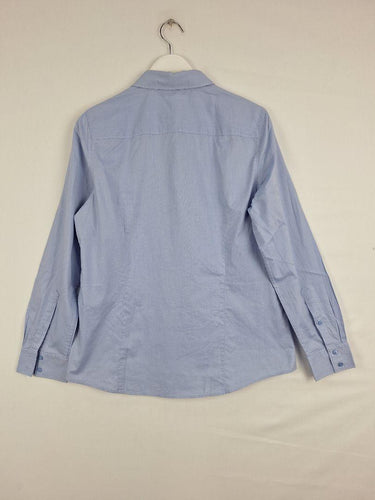 Sportscraft Sky Blue Pinpoint Oxford Shirt Size 14 by SwapUp-Online Second Hand Store-Online Thrift Store