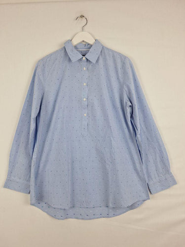 Sportscraft Sky Blue Pinpoint Oxford Shirt Size 14 by SwapUp-Online Second Hand Store-Online Thrift Store