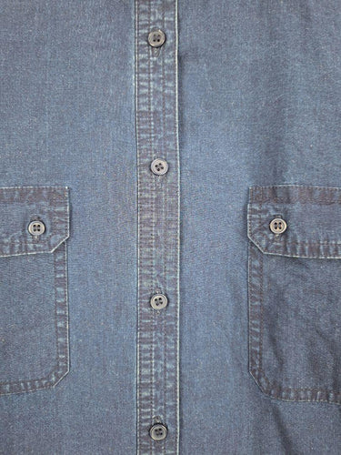 Sportscraft Deep Blue Two Textured Shirt Size 14 by SwapUp-Online Second Hand Store-Online Thrift Store
