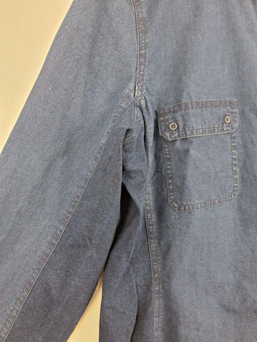 Sportscraft Deep Blue Two Textured Shirt Size 14 by SwapUp-Online Second Hand Store-Online Thrift Store