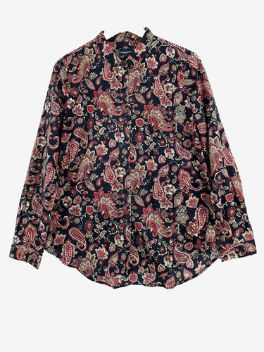 Sportscraft Autumnal Tones Paisley Shirt Size 14 by SwapUp-Online Second Hand Store-Online Thrift Store