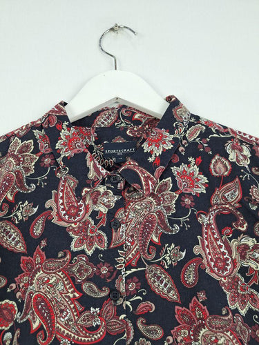 Sportscraft Autumnal Tones Paisley Shirt Size 14 by SwapUp-Online Second Hand Store-Online Thrift Store