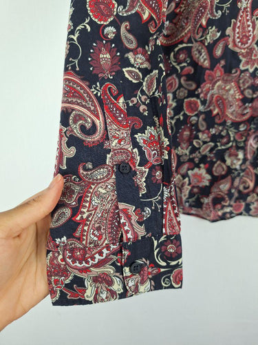 Sportscraft Autumnal Tones Paisley Shirt Size 14 by SwapUp-Online Second Hand Store-Online Thrift Store