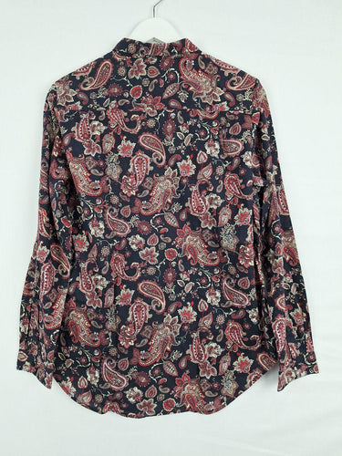 Sportscraft Autumnal Tones Paisley Shirt Size 14 by SwapUp-Online Second Hand Store-Online Thrift Store