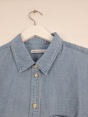 Sportscraft Classic Chambray Shirt Size 14 by SwapUp-Online Second Hand Store-Online Thrift Store