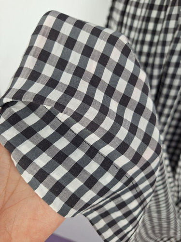 Lee Mathews Gingham Shirred Waist Midi Dress Size M by SwapUp-Online Second Hand Store-Online Thrift Store