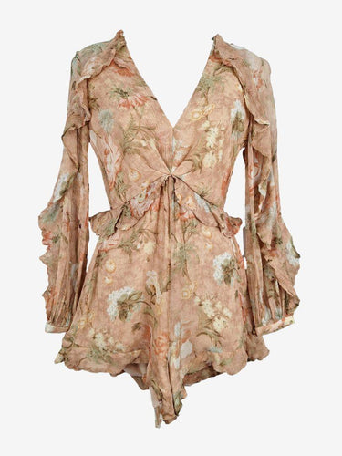 Zimmermann Silk Blend Forest Flower Playsuit Size S by SwapUp-Online Second Hand Store-Online Thrift Store