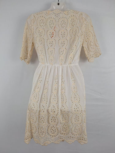 Zimmermann Broderie Cut out Scallop Wrap Midi Dress Size S by SwapUp-Online Second Hand Store-Online Thrift Store