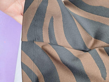 MaxMara Zebra Stretch Form Fitting Midi Dress Size M by SwapUp-Online Second Hand Store-Online Thrift Store