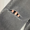 Bassike Black Rinse High Rise Straight Rip Jeans Size M by SwapUp-Online Second Hand Store-Online Thrift Store