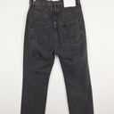 Bassike Black Rinse High Rise Straight Rip Jeans Size M by SwapUp-Online Second Hand Store-Online Thrift Store