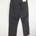 Bassike Black Rinse High Rise Straight Rip Jeans Size M by SwapUp-Online Second Hand Store-Online Thrift Store