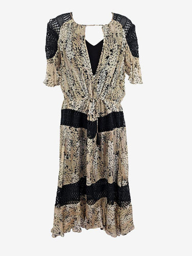 Once Was Boho 2-in-1 Floral Print Midi Dress Size S by SwapUp-Online Second Hand Store-Online Thrift Store