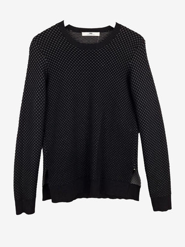 Camilla and Marc Textured Wave Side Slit Jumper Size M by SwapUp-Online Second Hand Store-Online Thrift Store