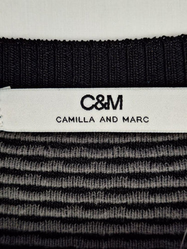Camilla and Marc Textured Wave Side Slit Jumper Size M by SwapUp-Online Second Hand Store-Online Thrift Store