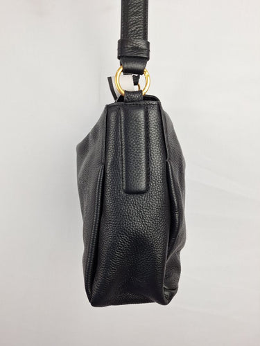 Witchery Soft Pebble Leather Hobo Flap Shoulder Bag Size None by SwapUp-Online Second Hand Store-Online Thrift Store