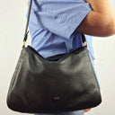 Witchery Soft Pebble Leather Hobo Flap Shoulder Bag Size None by SwapUp-Online Second Hand Store-Online Thrift Store