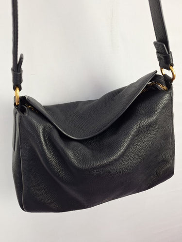 Witchery Soft Pebble Leather Hobo Flap Shoulder Bag Size None by SwapUp-Online Second Hand Store-Online Thrift Store