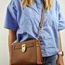 Michael Kors Hamilton Traveller Tan Crossbody Bag Size None by SwapUp-Online Second Hand Store-Online Thrift Store