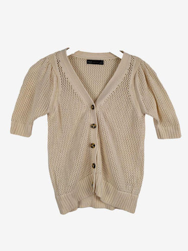 M&S Collection Chalk Crochet Light Cardigan Size XS by SwapUp-Online Second Hand Store-Online Thrift Store